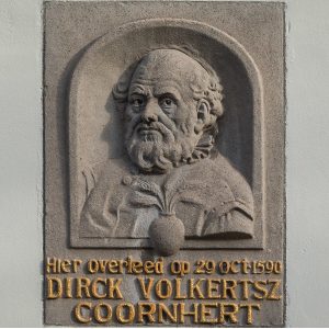 plaquette Coornhert in Gouda